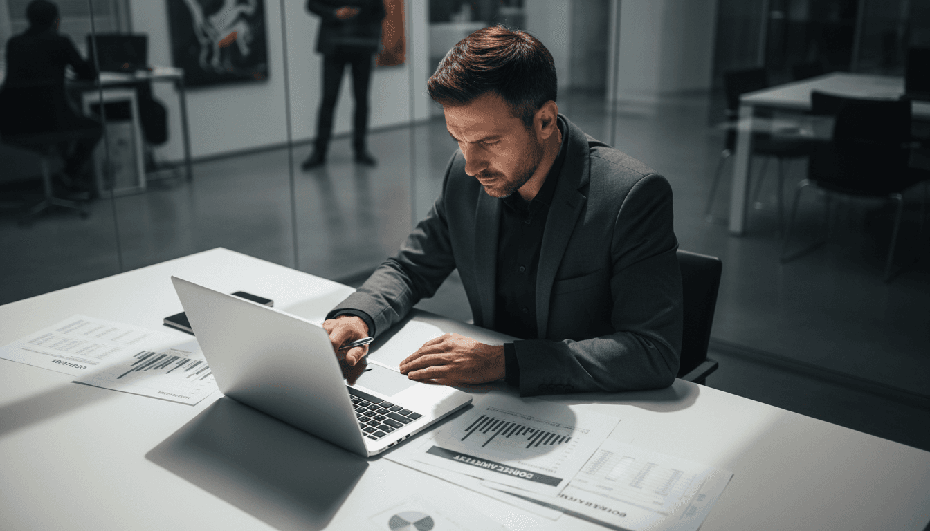 Intelligence researcher analyzing market signals and structural data