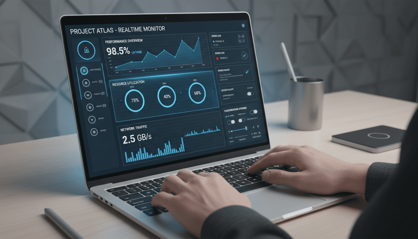 Custom sector tracking dashboard interface